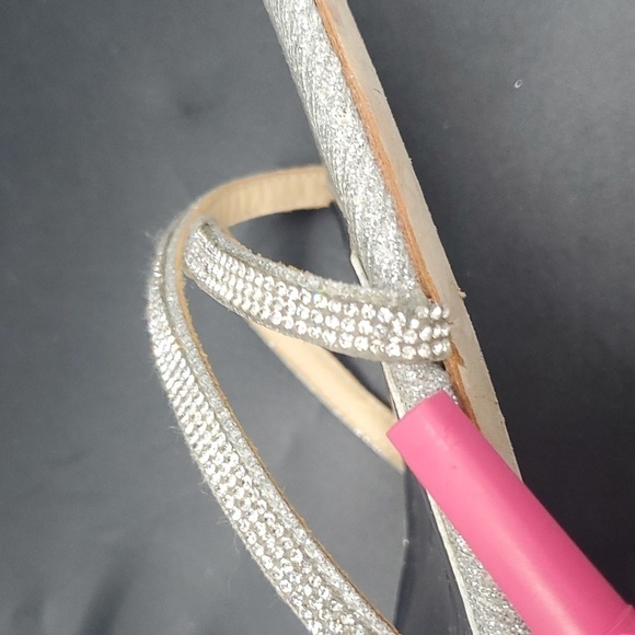 Badgley Mischka Unity Wedge Wedding Bridal Party Sandal Size 12 - Picture 12 of 13